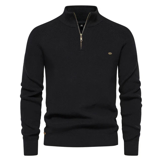 Paul™ | Gestrickter Zip-Up Pullover