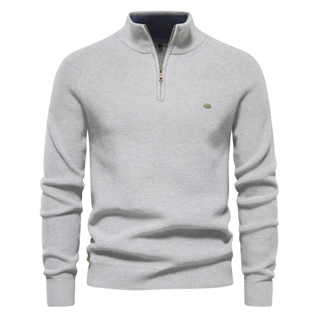 Paul™ | Gestrickter Zip-Up Pullover