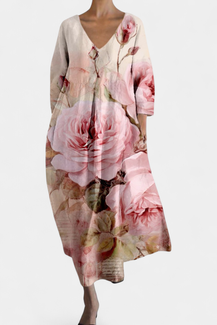 Pinke Blumen / 3XL