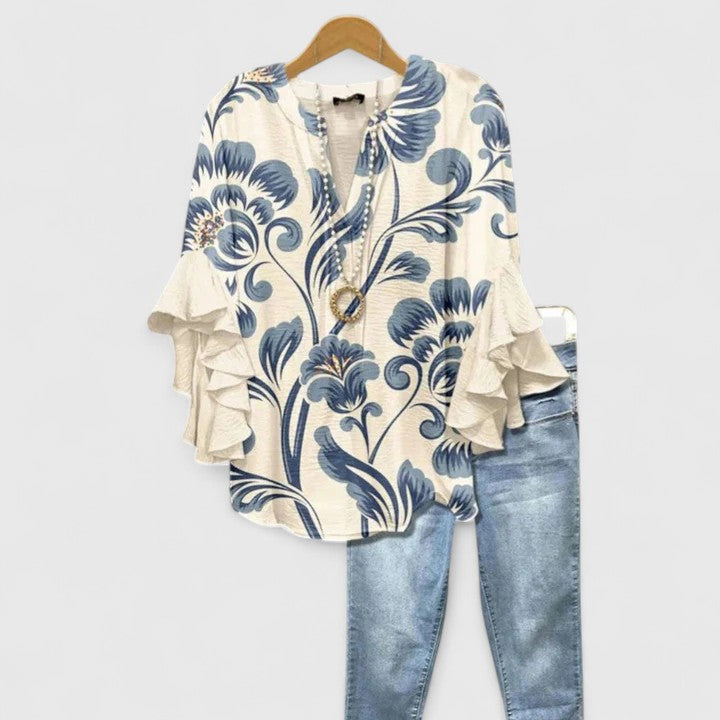 Weiß Blau / 3XL