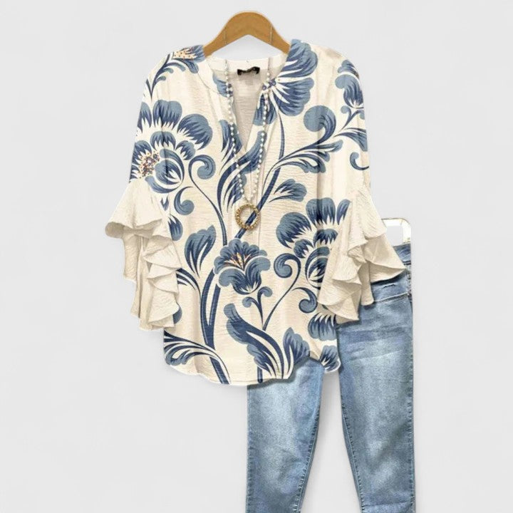 Weiß Blau / 3XL