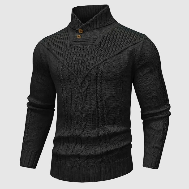 Anton™ | Veneti Tailored Pullover mit Stehkragen