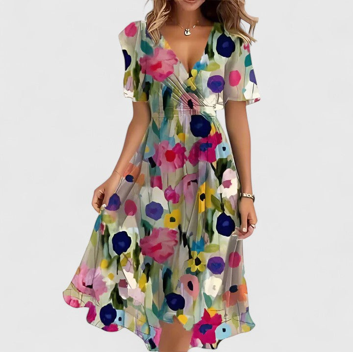 Beigefarbene Blume / 3XL