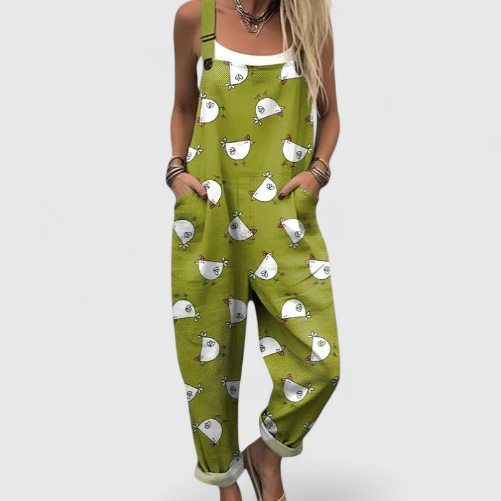 Green with White Chicks / 3XL