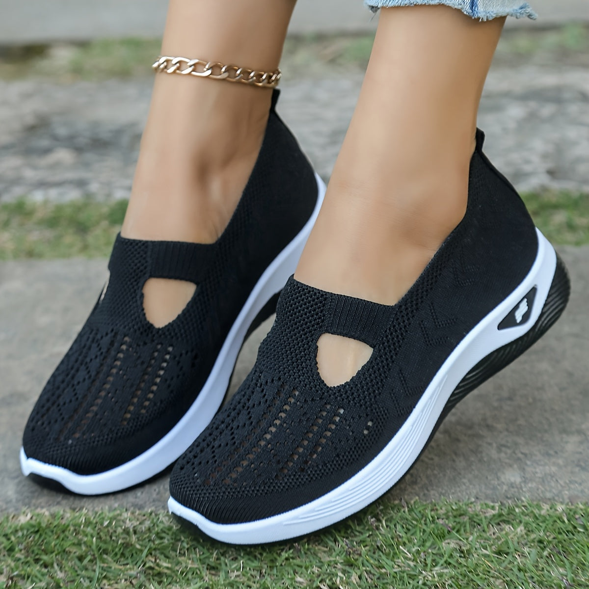 Elies™ | Atmungsaktive Cut-Out Sneaker
